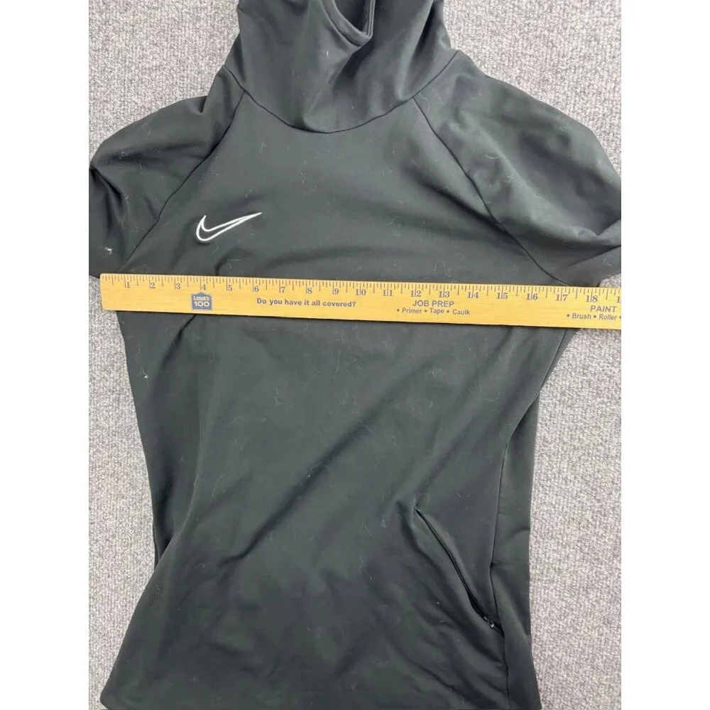 Nike Dri-Fit Hoodie Women's S Black Slim Fit‎ Fleece Lined Pullover Thumb Holes